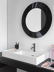 Подвесная раковина Kartell by laufen 90х46х12 см, с полочкой слева, с покрытием lсc,  с 1 отверстием для смесителя, SaphirKeramik 8.1033.9.400.111.1 Laufen